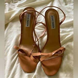 Steve Madden Nude Strappy Heels 9